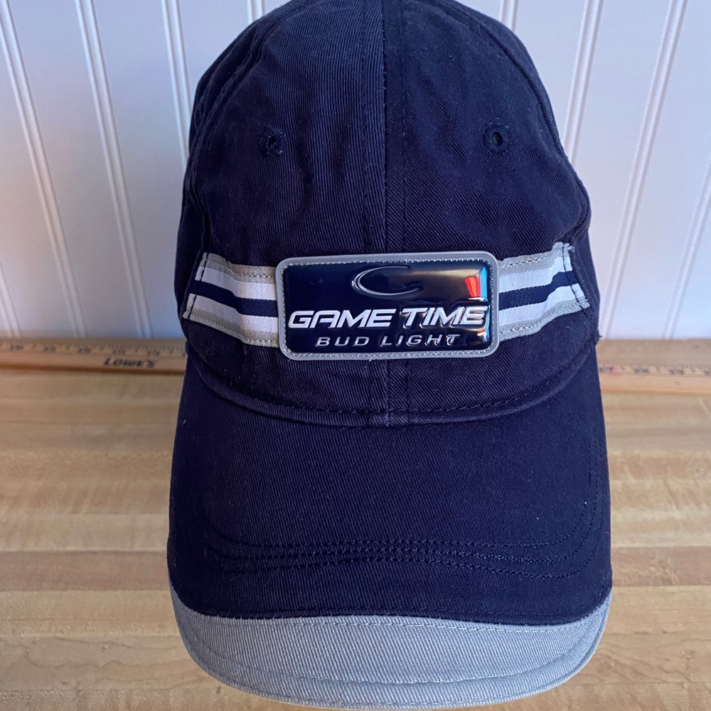 Preowned Men’s “Game Time Bud Light” Hat/Cap. Blue Color. Adjustable